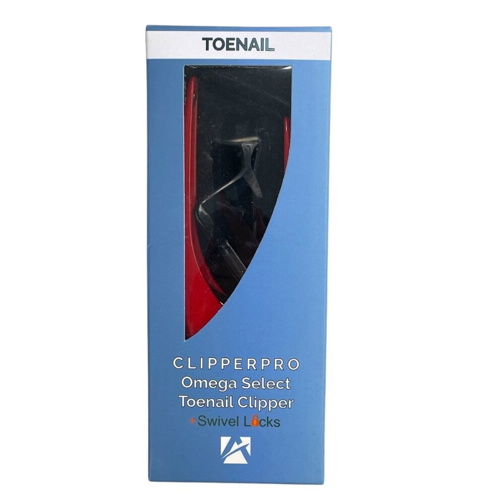 Azurro Clipperpro Omega Select Toe Nail Clipper Red Swivel Lock